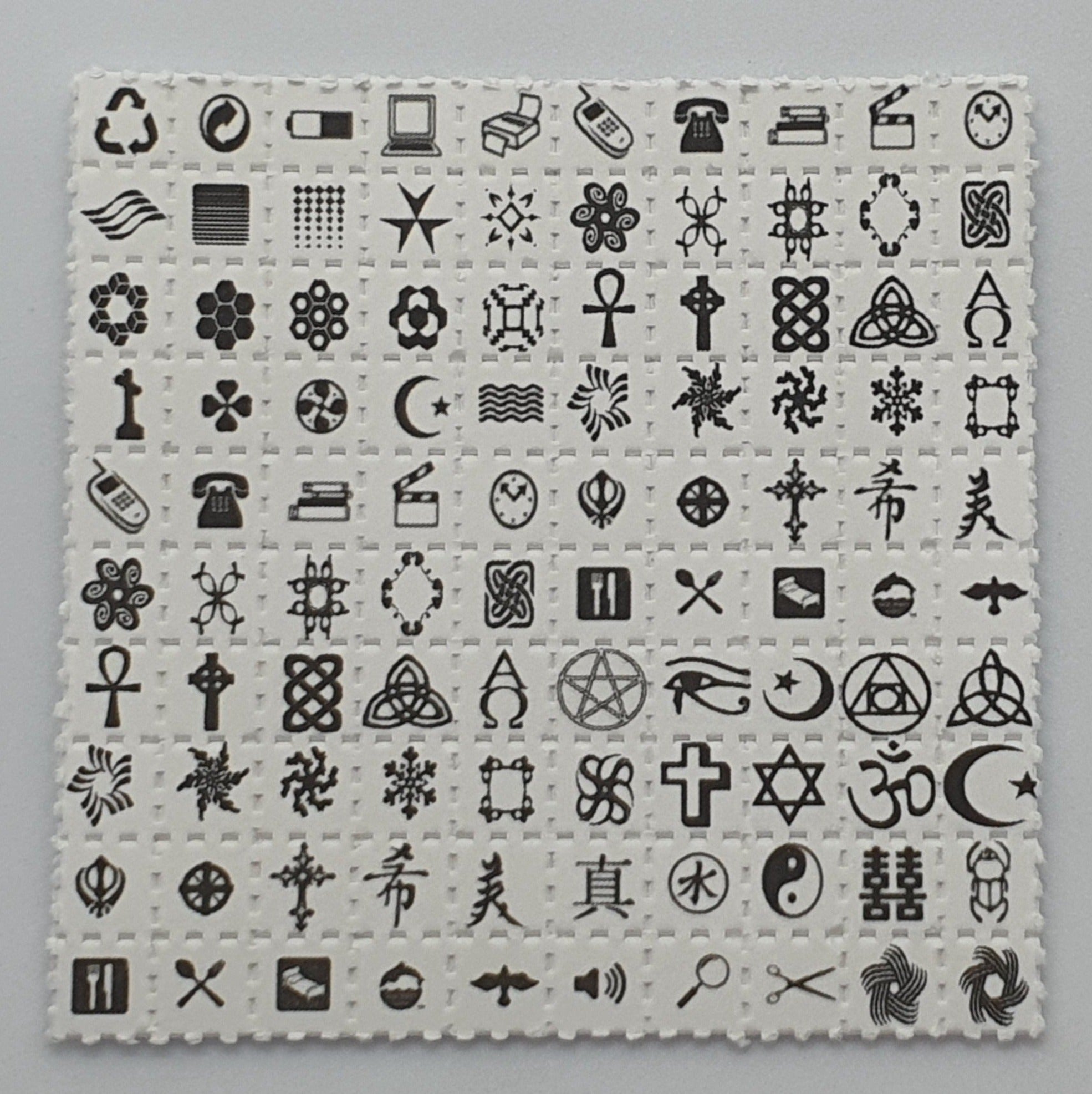 Symbols Mini Blotter Art - Blotter Store