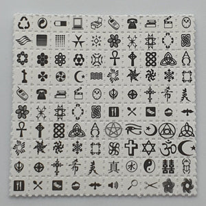 Symbols Mini Blotter Art - Blotter Store