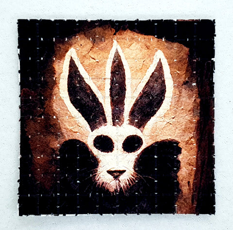 White Rabbit Myth Mini Blotter Art - Blotter Store